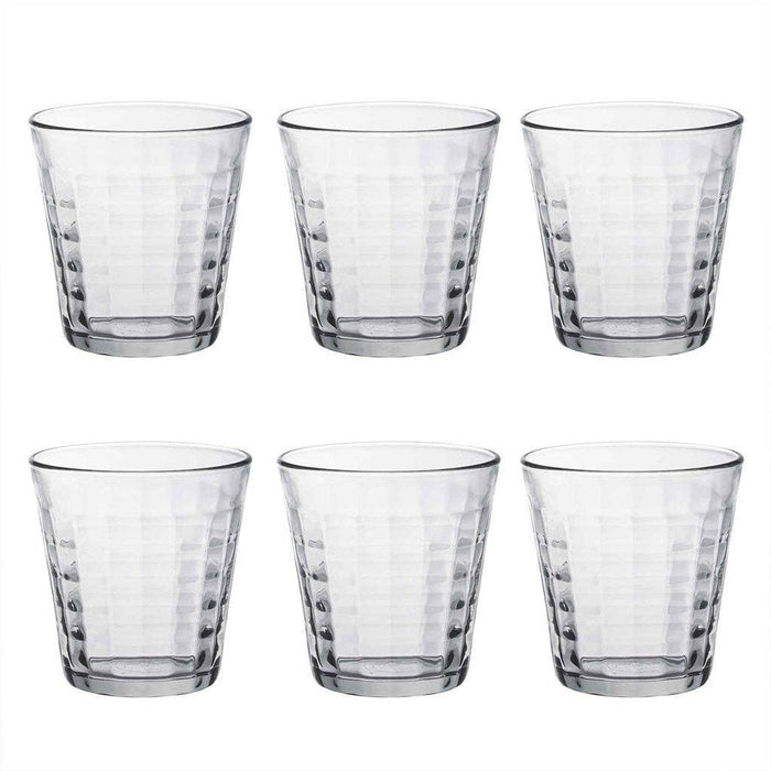 Duralex Prisme Glass Drinking Tumbler Set of 6