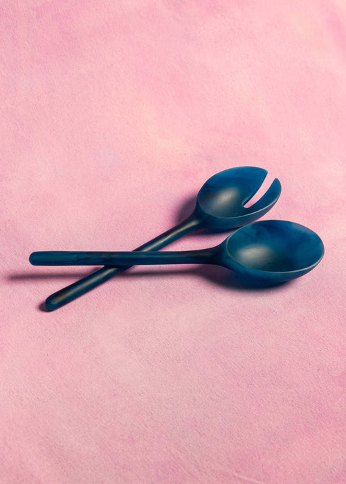MÆGEN Salad Servers - Blue Set