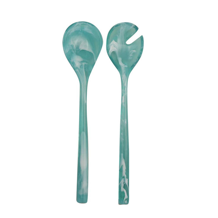 Aulica Green Resin Salad Cutlery