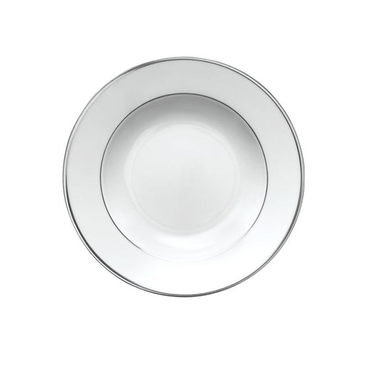 Guy Degrenne Galon Platine Round Soup Plate - La Belle Table - GDGP004