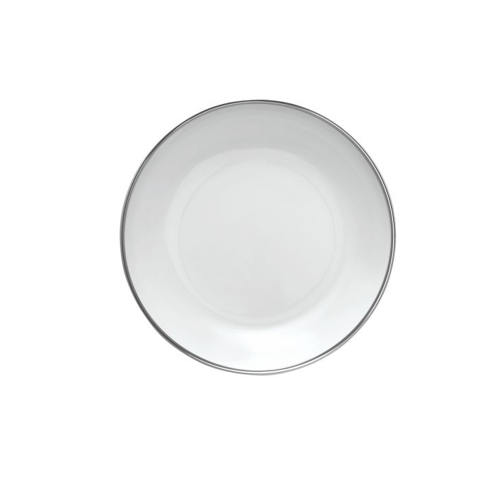 Guy Degrenne Galon Platine Round Cereal Plate - La Belle Table - GDGP005