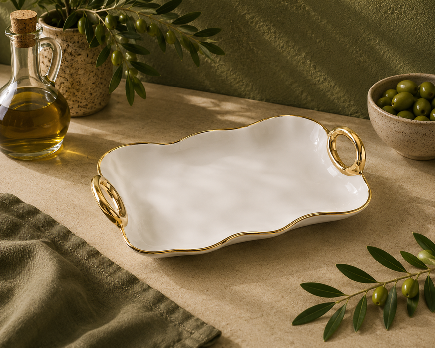 Pampa Bay Golden Handles Small Platter