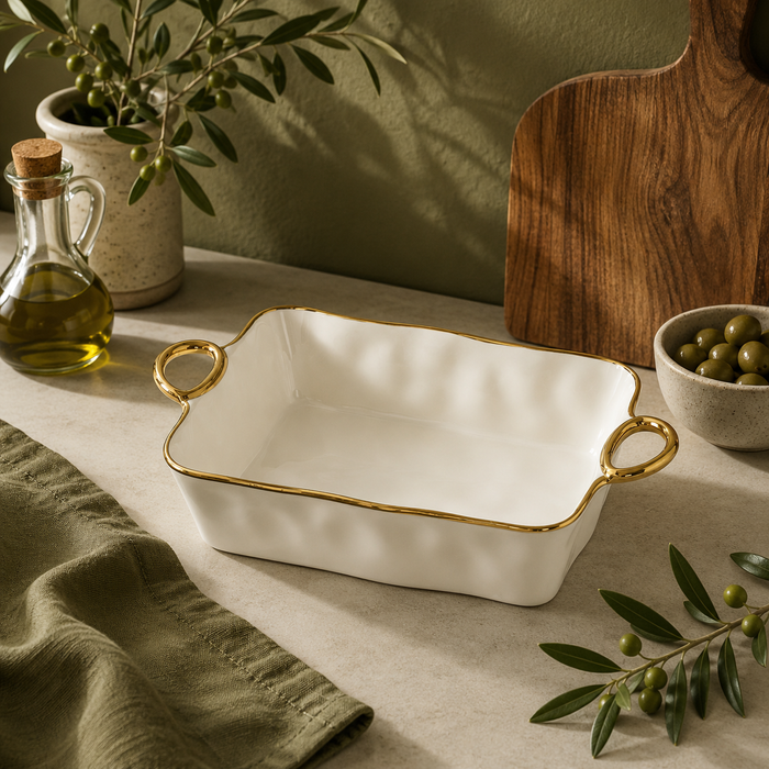 Pampa Bay Golden Handles 11″ x 9″ Rectangular Baking Dish