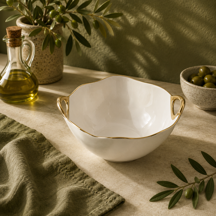 Pampa Bay Golden Handles Large Round Bowl