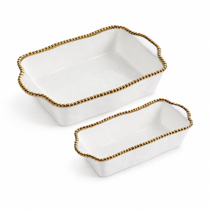 Pampa Bay Golden Salerno Rectangular Baking Dish and Loaf Baking Dish