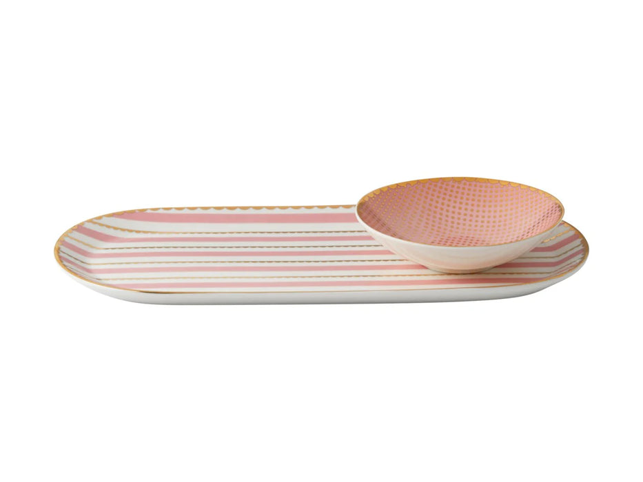 Maxwell and Williams Teas & C's Regency Platter Dish Set Pink