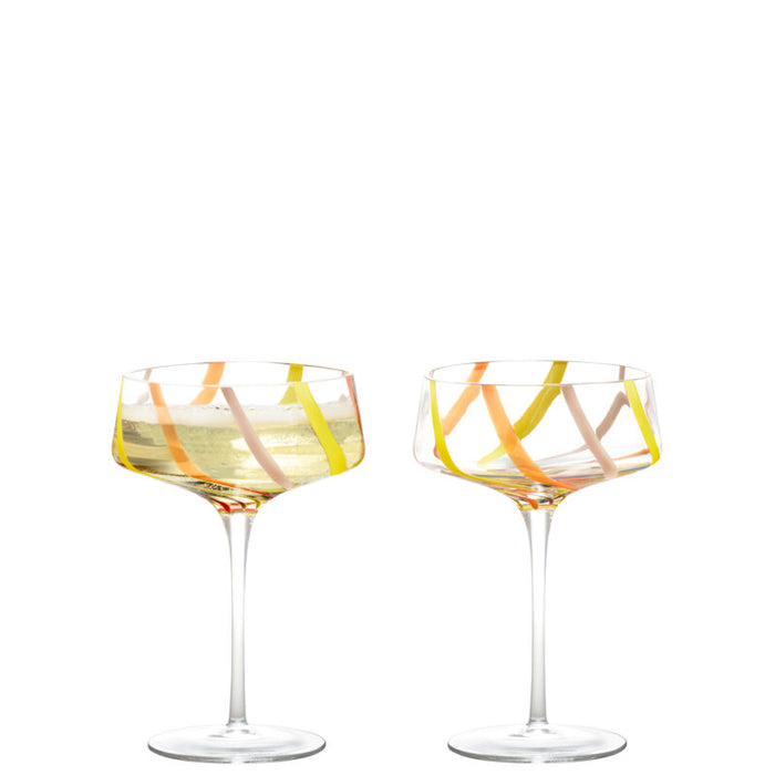 ASD Rio Champagne Coupe Citrus, Set of 2
