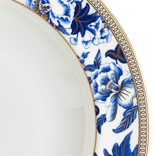 Wedgwood Blue Hibiscus Soup Plate
