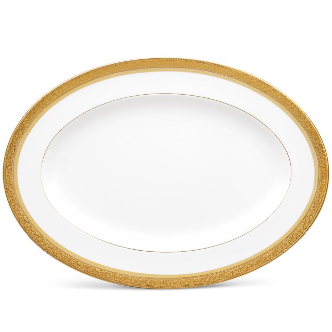 Noritake Summit Gold Oval Platter 16inches