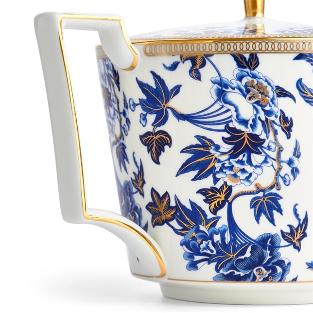 Wedgwood Blue Hibiscus Teapot
