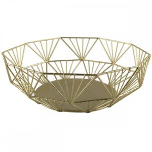 Aulica Triangular Gold Basket - 190001 - La Belle Table