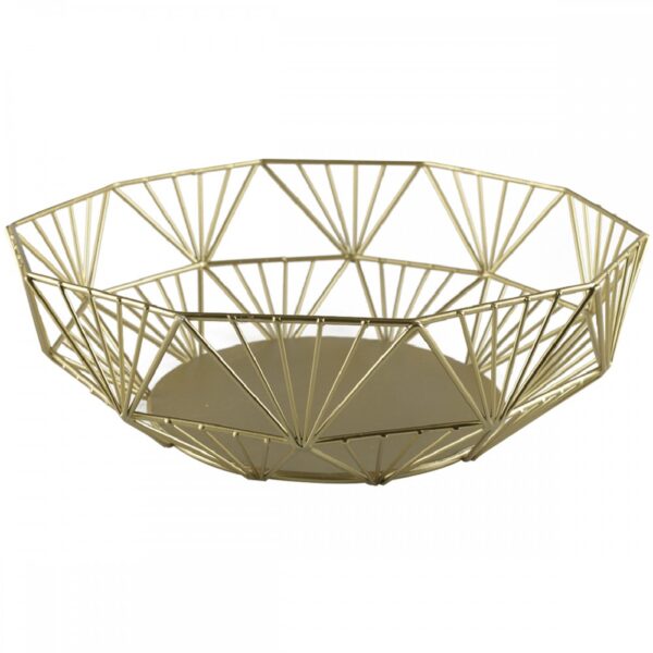 Aulica Triangular Gold Basket - 190001 - La Belle Table