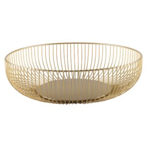 Aulica Round Gold Metal Basket - 191501 - La Belle Table