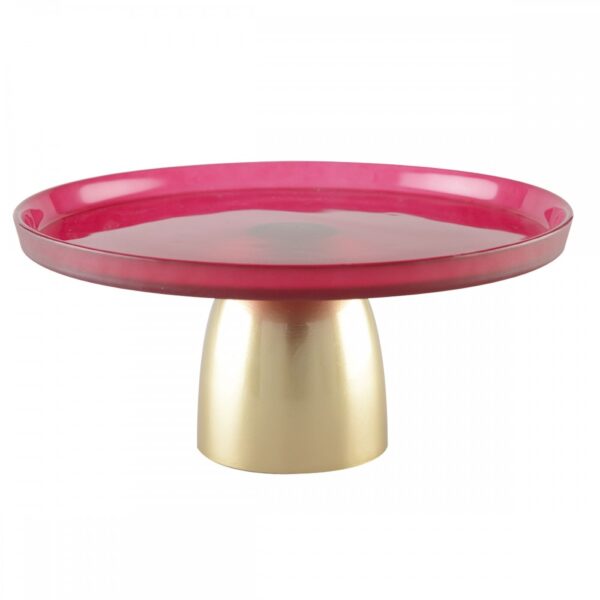 Aulica Red Footed Plate - 458817 - La Belle Table