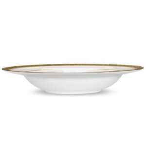 Noritake Odessa Gold Rimmed Soup Plate - 4874 - 407 - La Belle Table