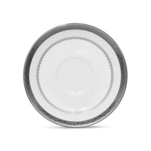 Noritake Odessa Platinum Tea Saucer Set Of 4 - 4875-403 - La Belle Table