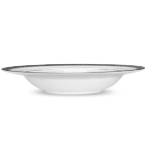 Noritake Odessa Platinum Rimmed Soup Plate - 4875-407 - La Belle Table